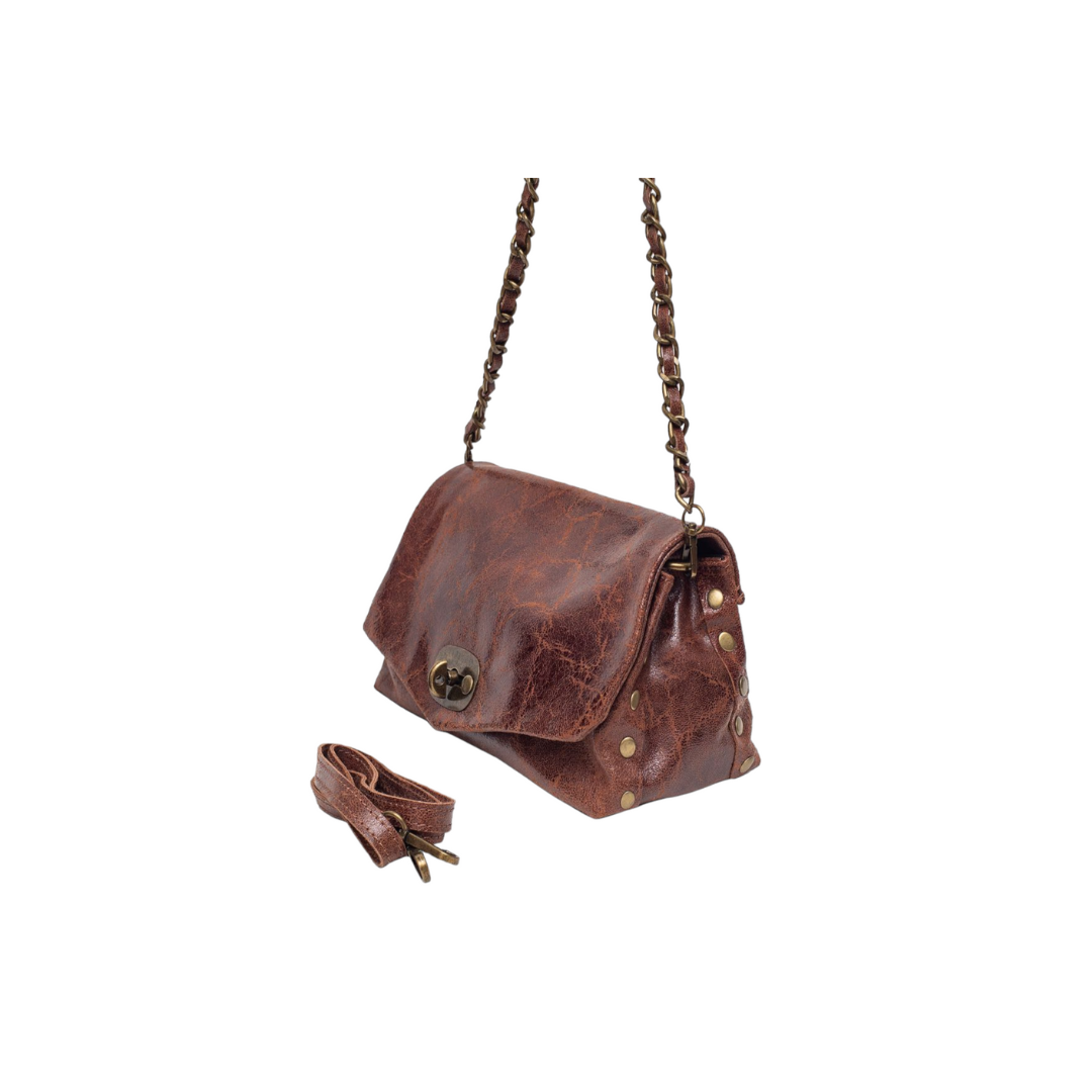 Sac Porté Épaule Cuir Cherry Paris