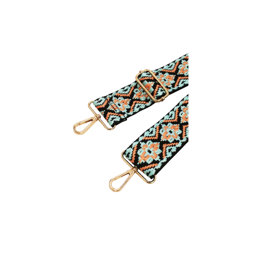 Sangle Bandoulière en Toile Coton L.Blue/Black