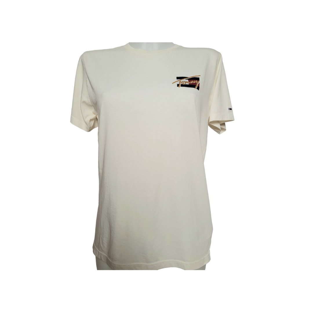Tommy jeans tee-shirt femme relaxed vintage bronze