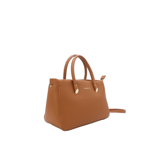 Sac à Main Épuré Effet Grainé Marron Tom & Eva