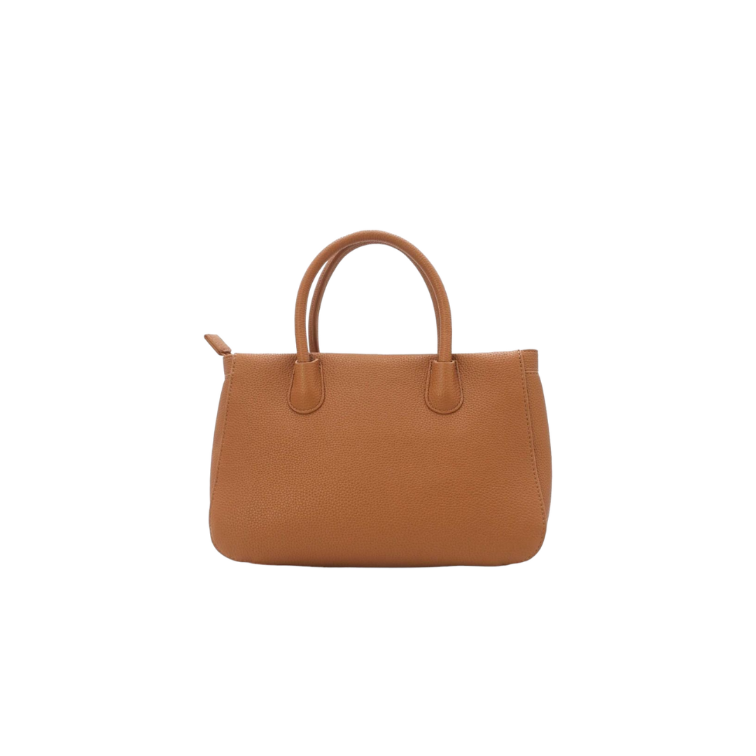 Sac à Main Épuré Effet Grainé Marron Tom & Eva