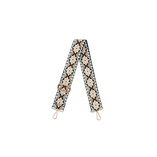 Sangle Bandoulière en Toile Coton L.Blue/Black
