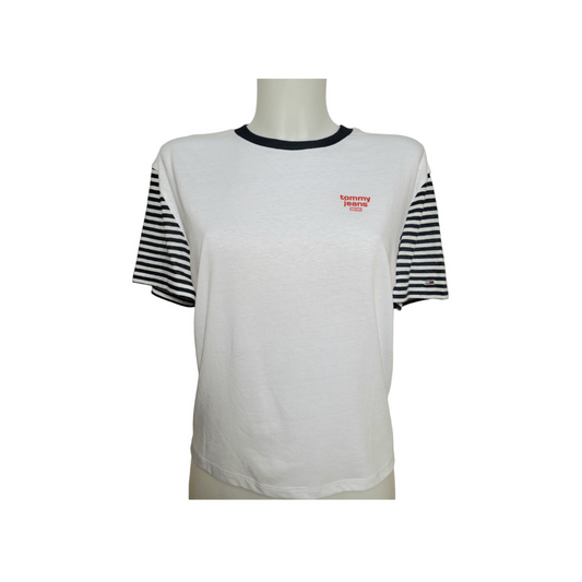 Tommy jeans tee-shirt femme striped sleeve