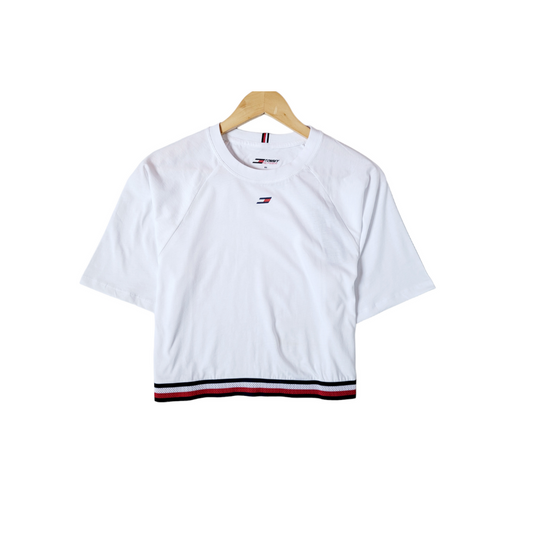 TOMMY HILFIGER T-SHIRT  C-NK TEE SS BLANC